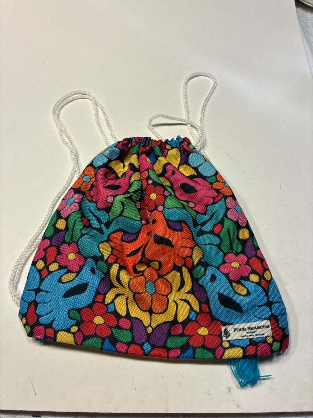 Four Seasons Resort Punta Mita Mexico Colorful Mexican Folk Art Floral Print Dra